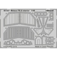 MW22 Eduard 49937 Meteor FR.9 Interior 1/48 Pe Set For Airfix