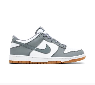 Nike Dunk Low GS White/ Smoke Grey Junior Uk 4,5