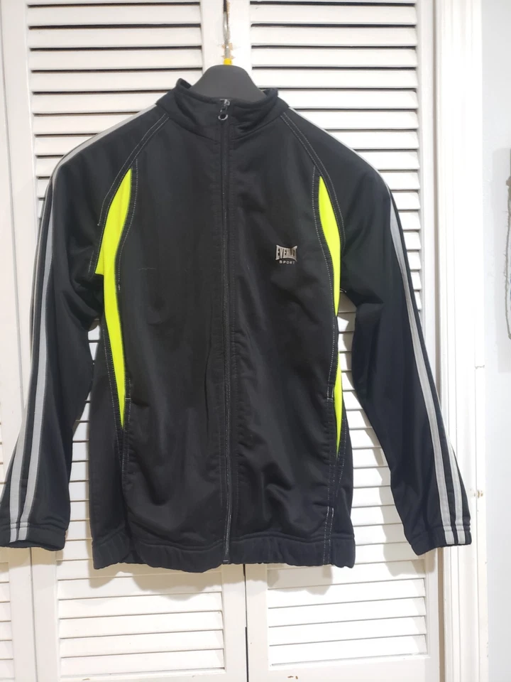 Everlast Track Jacket Kids Boy's Large (10/12) Black Full Zip Sporty Casual A42 - Image 2 of 4