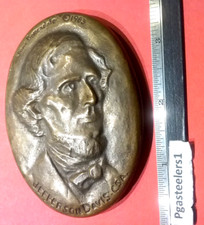 (pgasteelers1) Jefferson Davis C.SA cast Bz medal 1983 by Baxendale 90x65mm 10oz