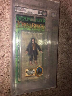 Lord of the Rings Toybiz FOTR PETER JACKSON Hobbit MOC AFA 8.5 NM+