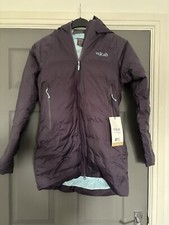 Rab Purple Women's Valiance Waterproof Down Parka Size 8