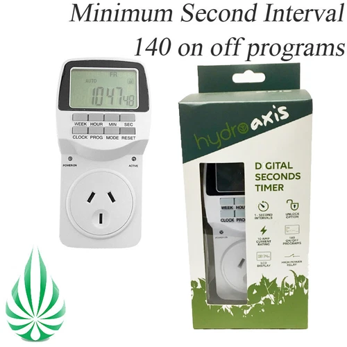 Hydroponic Grow Light Grow Fan Timer Switch Countdown Timer Minute Second Timer - Picture 5 of 10