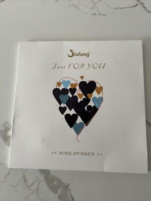 Wind Spinner Just For You 12X12 Inches 3D Stainless Steel Metal Art NEW & SEALED
