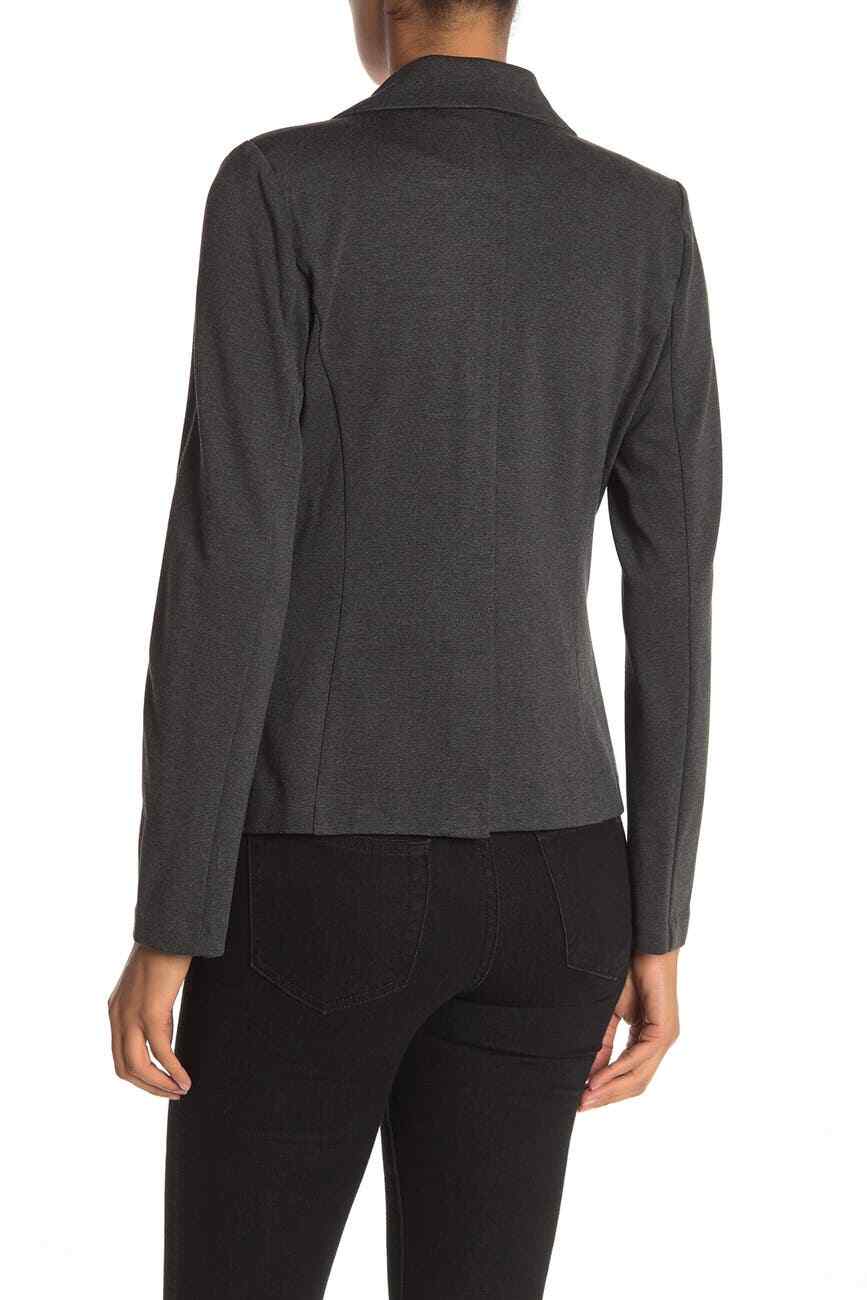 Bagatelle Womens Blazer Jacket Double Breasted Ponte Knit Long Sleeve