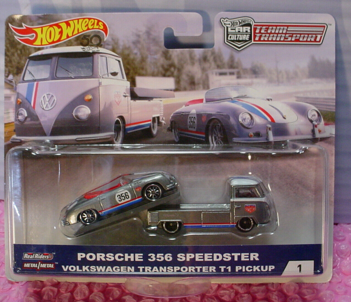 Hot Wheels PORSCHE 356 SPEEDSTER/VW T1 PICKUP #1 ☆MAGNUS WALKER