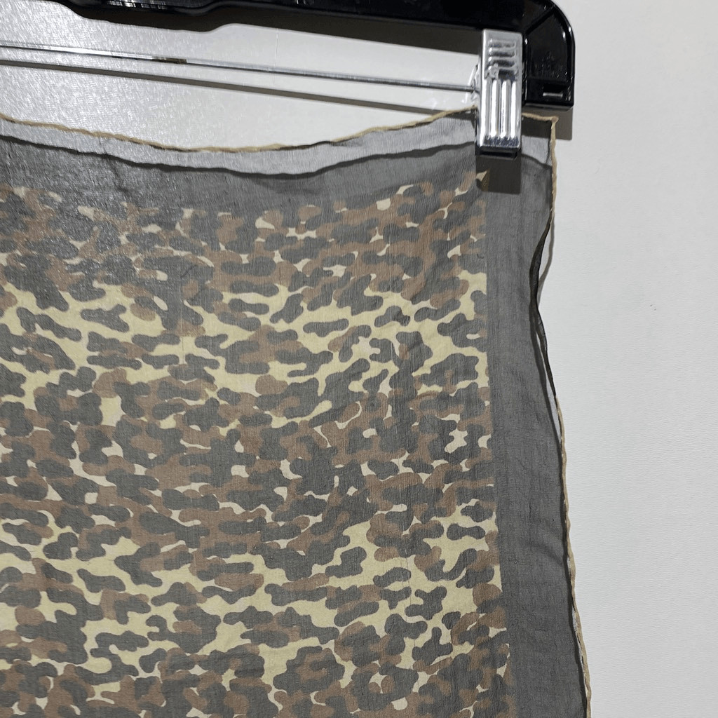 Brown Black Animal Print Rectangular Fashion Shee… - image 5