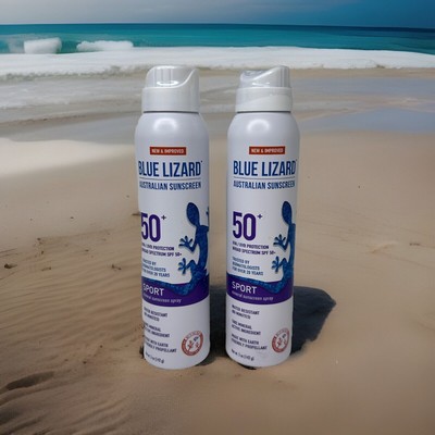 Blue Lizard Sport SPF 50 Sunscreen 5 oz - Lot Of (2) - Exp 05/2026