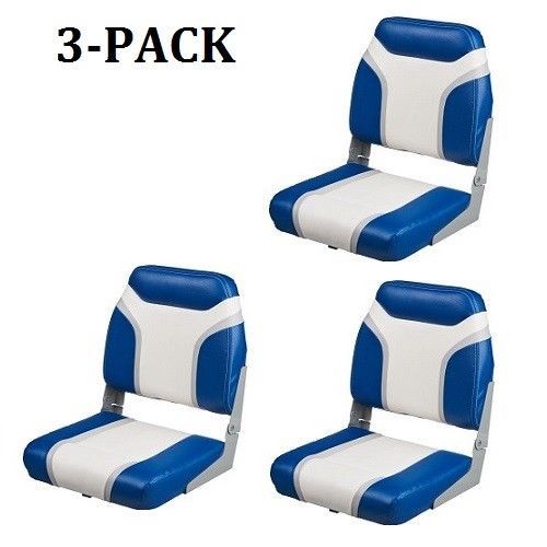 3 Pack Boat Seats Fold Down Marine Vinyl Boating Pontoon Bass Fishing Boats Seat Ebay