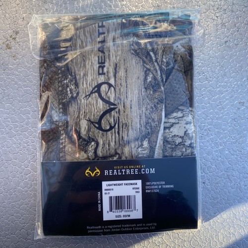 Realtree Facemask Edge Lightweight Hunting Camo Facemask New Turkey Bow Deer - Picture 2 of 2