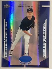 2004 Leaf Certified Materials Dennis Sarfate Blue Mirror /50 #277 Baseball