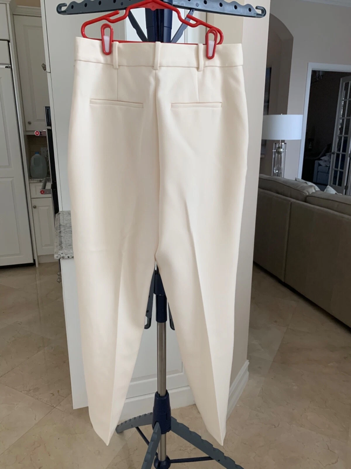 Pantaloni eleganti foderati panna Tory Burch taglia 6