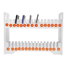 30-Grid Wooden Cell Phone Holder Desktop Organizer Storage Box for Classroom Off