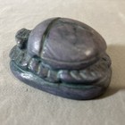 Vintage Antique Style EGYPTIAN SCARAB with Hieroglyphs – Handmade Stone — photo 1