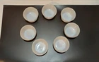 Glasbake Set of 7 Ramekin Custard Bake Cups Milk Glass White Bowls Baking 4 oz