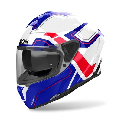 Airoh Spark 2 Dart Casque De Moto (Blanc/Bleu/Rouge) Taille: L (59) - Photo 1/4
