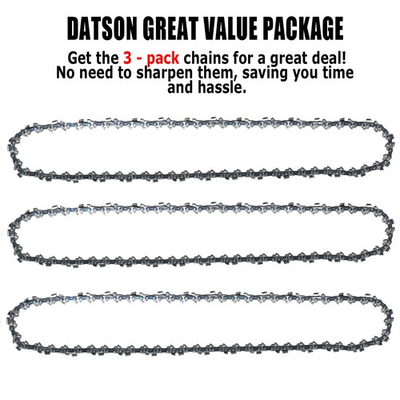 #ad 3PCS 14quot; For Earthwise 52DL FITS CS30014 YT4729 chainsaw chain blade 3 8quot; LP 050 $24.99