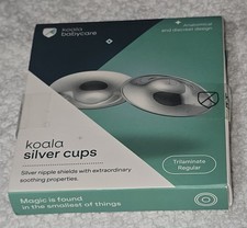 Silver Nursing Cup Nipple Shield Breastfeeding Newborn Essentials Tri-Laminate