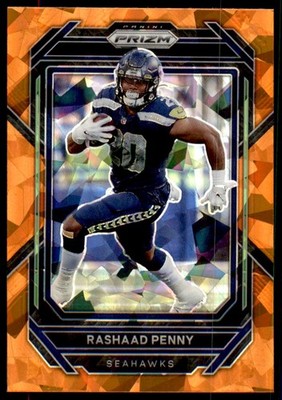 2022 Panini Prizm #255 Rashaad Penny Orange Ice
