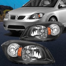 Pair Headlights Assembly Fits 2005-2010 Chevy Cobalt Left + Right