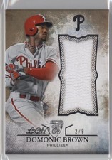 2015 Topps Triple Threads Unity Single Jumbo Relics Gold 2/9 Domonic Brown 2u3