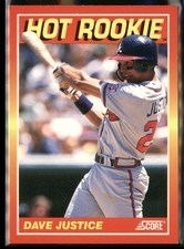 1991 Score #1 Dave Justice Hot Rookies
