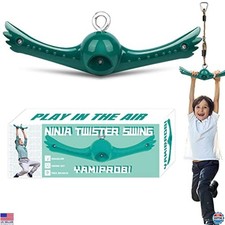 360  Twist  Spin Swing Set - Flips Toy with Slackline for Kids' Playground Fun