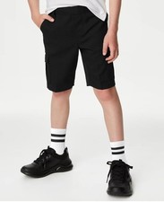 4 Pairs School Kids Unisex Boys Socks Girls Cotton 3-5 Years, White, Black Gray