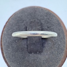 VTG Solid Sterling Silver 925 Thin Half Round Wedding Band Ring Size 8
