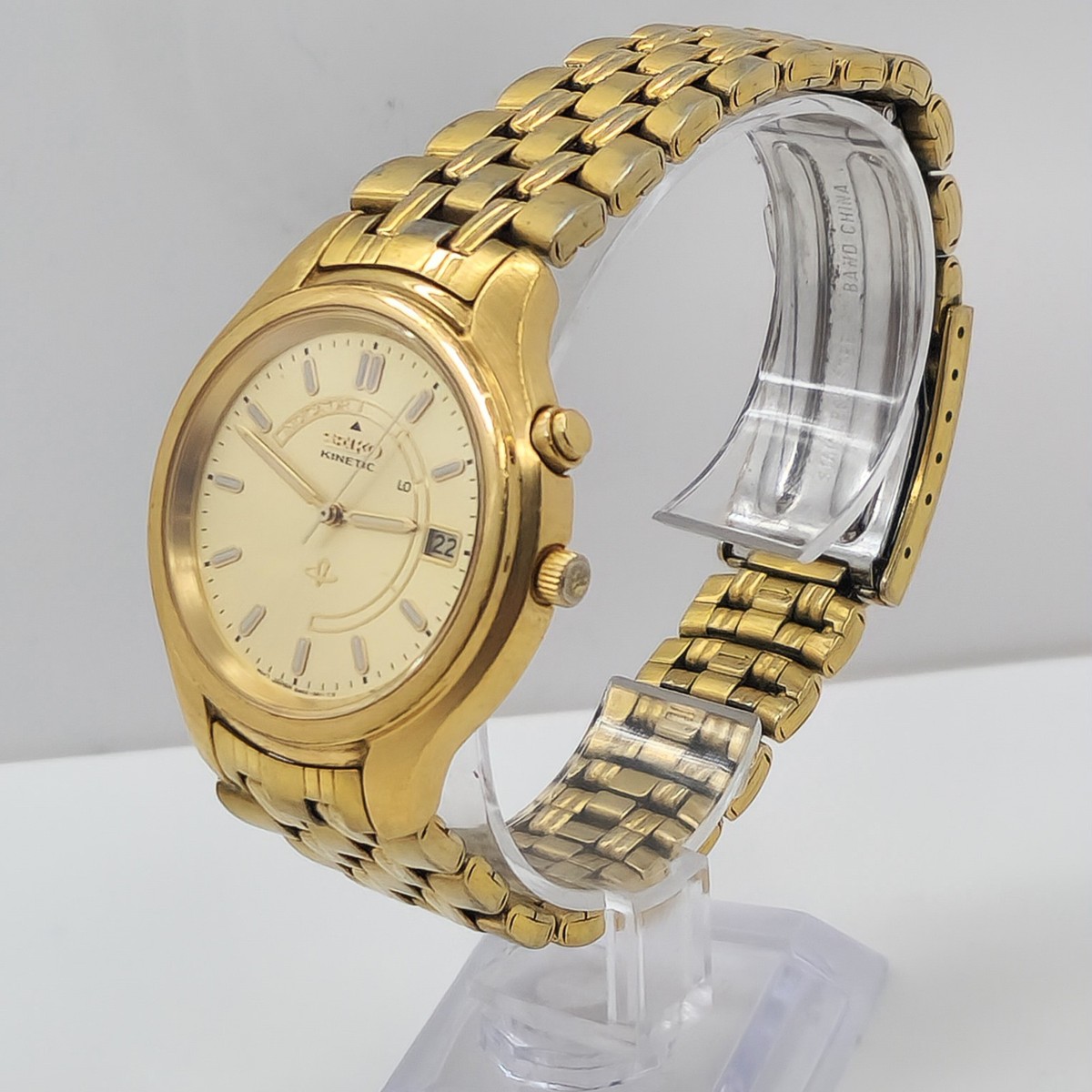 Seiko 5M42-0A19 Kinetic Sports 100 Men display picture 3
