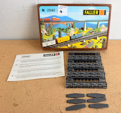 Faller Train Tracks Bausatz Spur N 2540 Auffahrtsteile Gerade Brücke