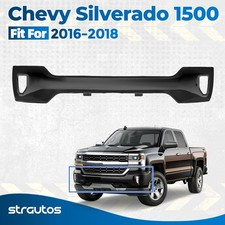For 2016-2018 Chevy Silverado 1500 Lt Z71 Front Bumper Black W Fog Light Hole For 2016-2018 Chevy Silverado 1500 Lt Z71 Front Bumper Black W Fog Light Hole