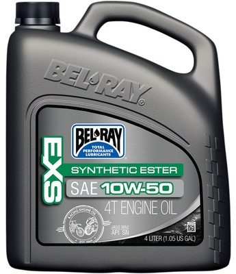 Bel-Ray EXS Synthetic Ester 4T Engine Oil 10W-50 4 Liter (99160-B4LW)