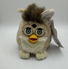 1999 Furby Buddies Small Beanie Plush More Hungry NWT Vintage Tan/Brown Retro