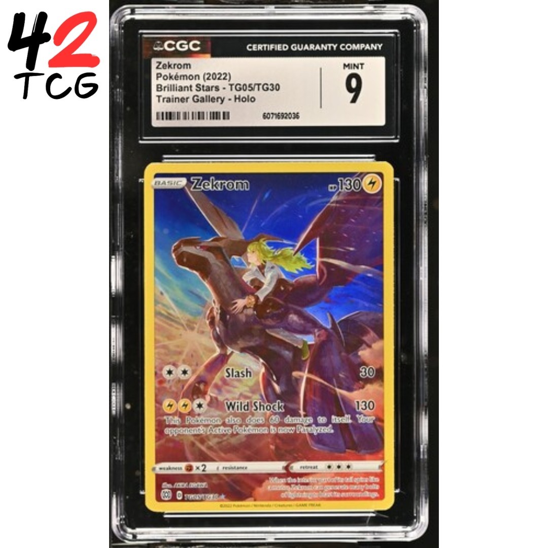 CGC Mint 9 Zekrom TG05/TG30 Pokémon Brilliant Stars Trainer