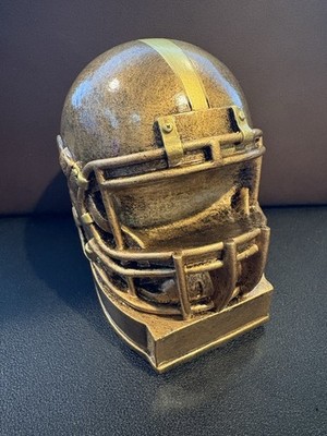 Crown Awards Football Helmet Team Trophy Award Gift 4'' x 4  x 3  Bronze Color