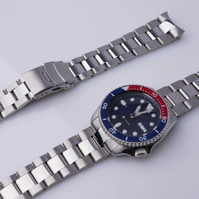 For Seiko 5 Sport SRPD51 53 55 57 59 SRPD63 65 22mm 316L Steel Oyster Watch Band
