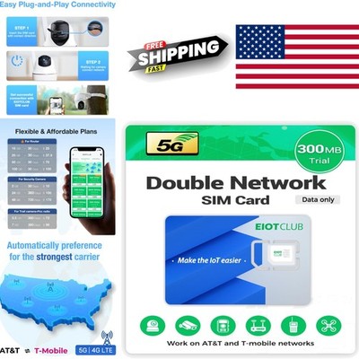 Prepaid 5G LTE SIM Card for Nationwide Coverage Ideal for WiFi Hotspots