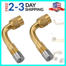 90 Degree Tyre Valve Extension Adaptor for Car Motorcycle Bike Scooter 2 Pack...