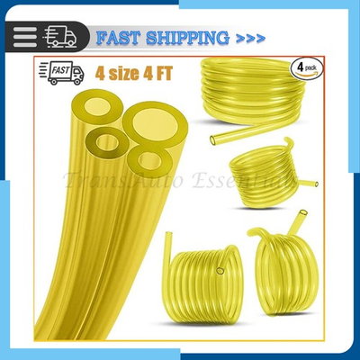 #ad #ad 4 Size Fuel Line Hose 16 Feet Chainsaw Common Weedeater 2 Cycle Petrol Tubing $4.27