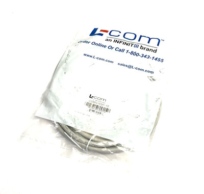 L-com CSMN15MF-10 Deluxe Molded D-Sub Cable, DB15 Male / Female, 10.0 ft