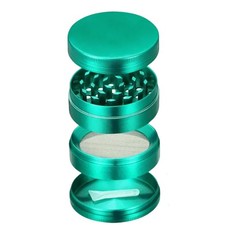 63mm Grinder Herb Large Spice 4 Layer Crusher Metal Green Dry Gift UK