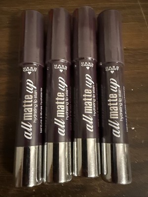 Lot of 4 Hard Candy All Matte Up Hydrating Lip Stain, Venom 1027 Burgundy