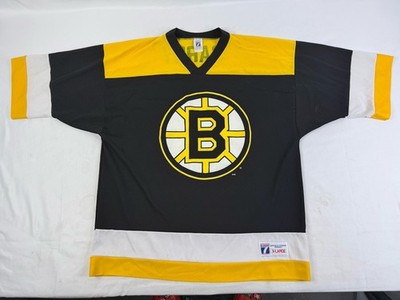 Logo 7 90s Carey 30 BOSTON BRUINS Mens XXL Hockey Jersey MADE IN USA Vintage