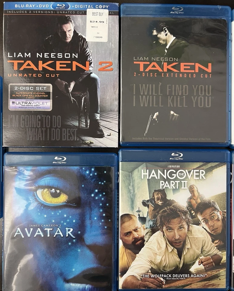 Lot Of 26 Blu Ray Movies Includes Avatar, Wedding Crashers, Hangover, Taken - Image 2 of 4