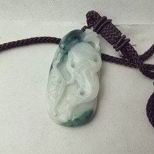 Chinese handmade carving An natural jade pendant