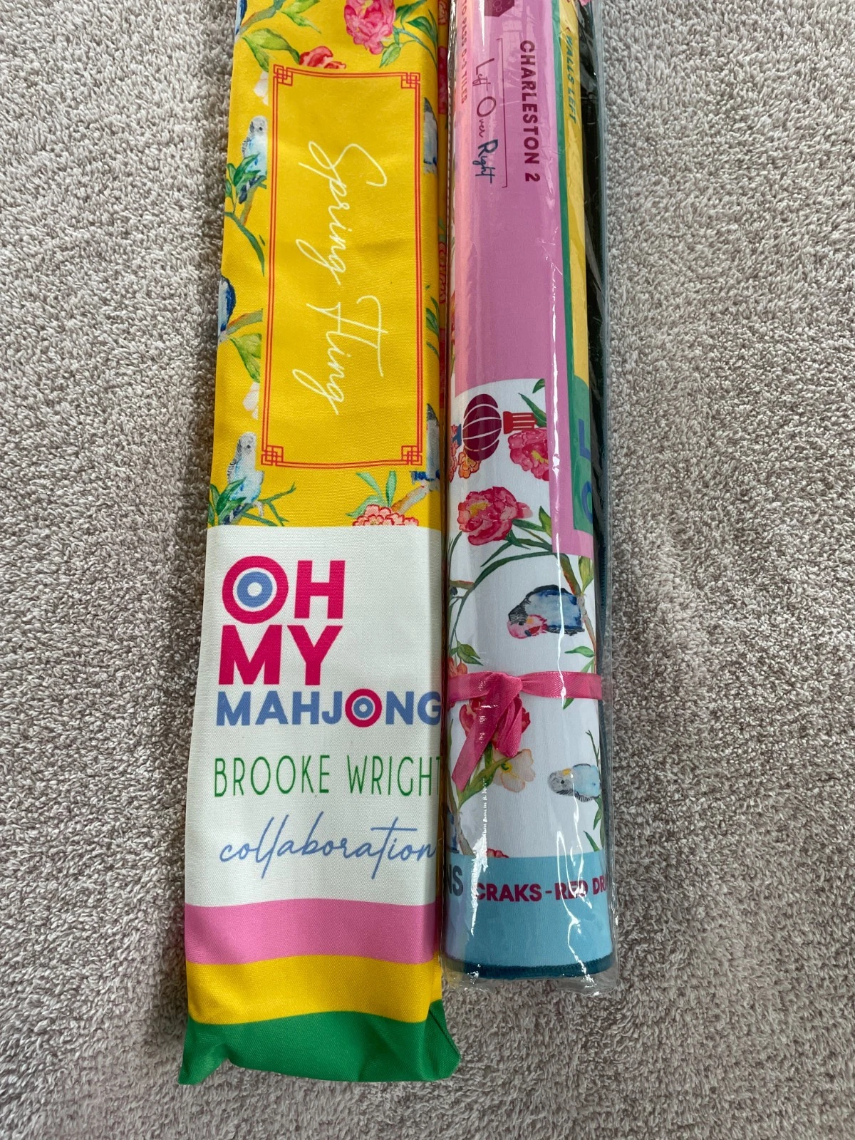 Oh My Mahjong Spring Fling Brook Wright Mahjong Mat