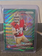 2025 Panini Prizm Ricky Pearsall Green Wave #99 San Francisco 49ers