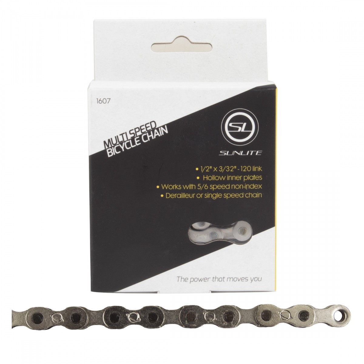 Sunlite SCN-MS 5678-Скоростная велосипедная цепь из никелевой стали на 120 звеньев для неиндексируемых велосипедов 3790₽