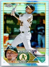 2023 Topps Chrome Prism Refractors #199 Cal Stevenson Oakland Athletics